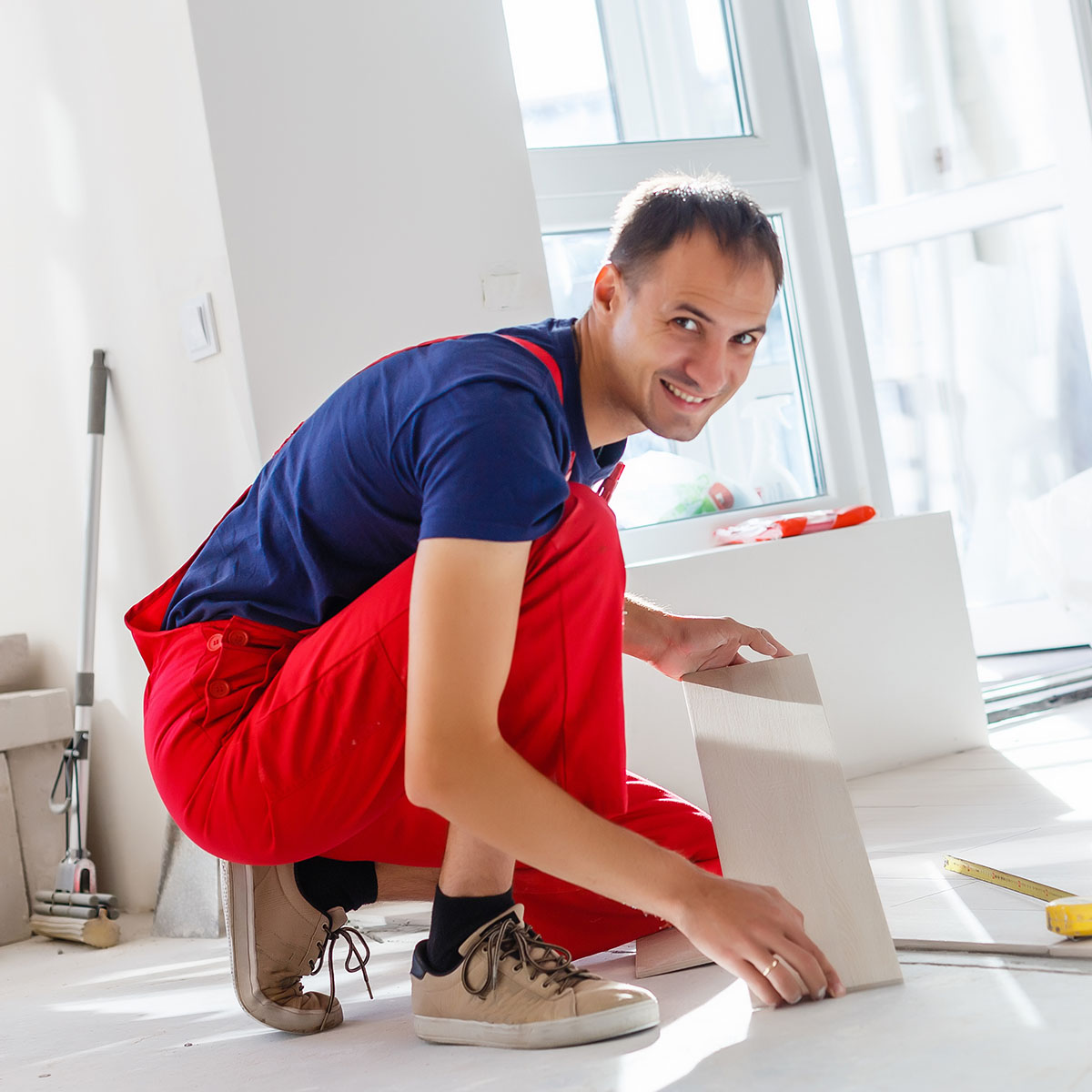As a tiler, you work in the construction industry.